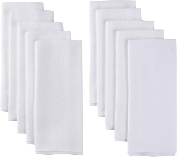 Gerber Unisex Baby Boys Girls Birdseye Prefold Cloth Diapers Multipack White 3-Ply 10 Pack