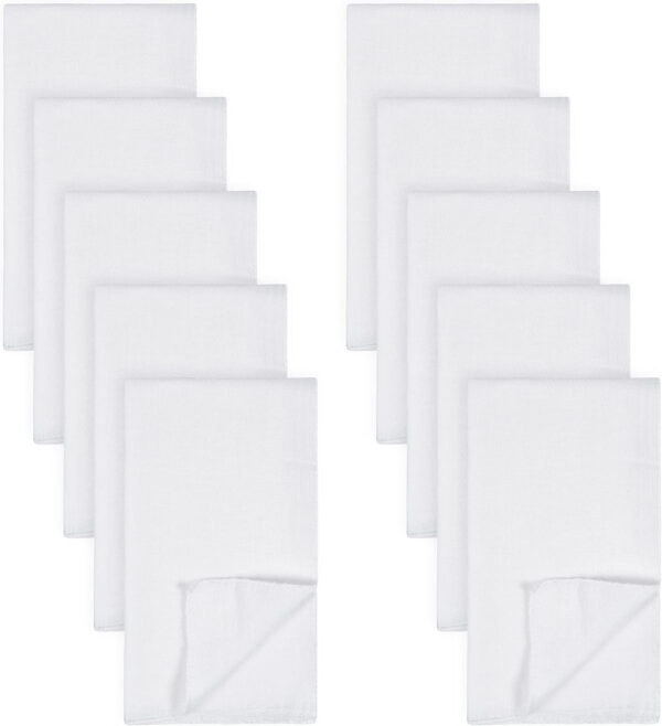 Gerber Unisex Baby Boys Girls Birdseye Prefold Cloth Diapers Multipack White 3-Ply 10 Pack