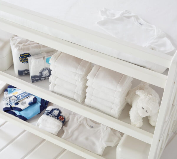 Gerber Unisex Baby Boys Girls Birdseye Prefold Cloth Diapers Multipack White 3-Ply 10 Pack