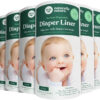 Naturally Nature Disposable Cloth Diaper Liners, Unscented, Fragrance-Free, Chlorine Free Diaper Inserts - 200 Count - (2 Rolls, 100 Sheets per Roll)