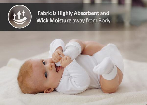 RUVANTI 10 Pack Birdseye Flat-Fold Cloth Diapers for Babies, 100% Cotton Extra Large Reusable Diapers 24x24 Inches, Baby Burp Cloths