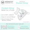 Honest Hybrid Cloth Diaper Covers with Pocket-Sling, Large (22-40 lbs), Stops Nighttime Leaks, Use with Boosties Disposable Diaper Pad or Reusable Insert, 3 Pack of Cotton Muslin Covers
