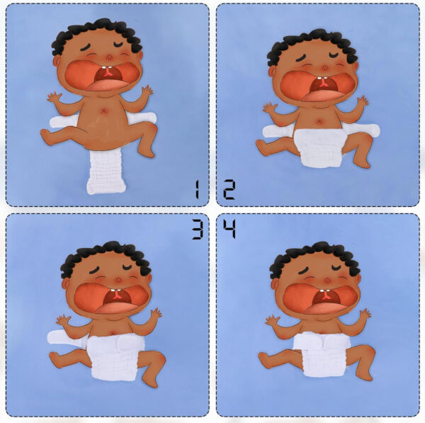 Max Shape 6 Pack Wearable Cotton Cloth Dipper Pants for Baby Girls and Boys,Adjustable Cotton Diaper 13 Layers