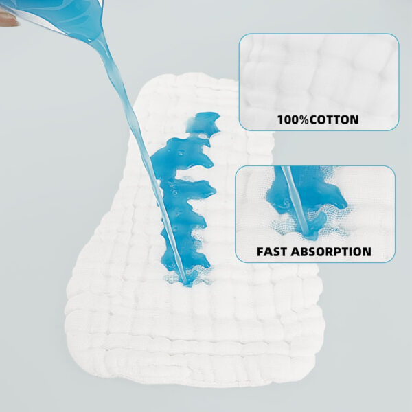 Max Shape 6 Pack Wearable Cotton Cloth Dipper Pants for Baby Girls and Boys,Adjustable Cotton Diaper 13 Layers