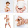 Max Shape 6 Pack Wearable Cotton Cloth Dipper Pants for Baby Girls and Boys,Adjustable Cotton Diaper 13 Layers