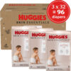 688a77da0331e1d83f20a8c0c8ef1ba30fe61732eabe280d9761b.jpg Huggies Size 1 Diapers, Skin Essentials Baby Diapers, Size 1 (8-14 lbs), 204 Count (3 Packs of 68), Packaging May Vary