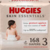 688a77e50615df83cb9115404fcc443606668295b3493d1b3bc6d.jpg Huggies Size 1 Diapers, Skin Essentials Baby Diapers, Size 1 (8-14 lbs), 204 Count (3 Packs of 68), Packaging May Vary