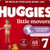 Huggies Size 8 Diapers, Little Movers Baby Diapers, Size 8 (46+ lbs), 76 Count (2 Packs of 38), Packaging May Vary