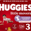Huggies Size 8 Diapers, Little Movers Baby Diapers, Size 8 (46+ lbs), 76 Count (2 Packs of 38), Packaging May Vary