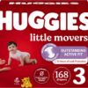 Huggies Size 8 Diapers, Little Movers Baby Diapers, Size 8 (46+ lbs), 76 Count (2 Packs of 38), Packaging May Vary