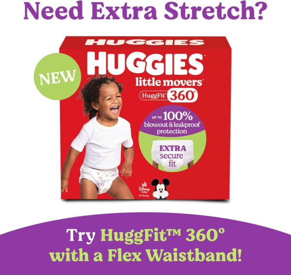 Huggies Size 7 Diapers, Little Movers Baby Diapers, Size 7 (41+ lbs), 88 Count (2 Packs of 44), Packaging May Vary