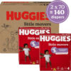 Huggies Size 7 Diapers, Little Movers Baby Diapers, Size 7 (41+ lbs), 88 Count (2 Packs of 44), Packaging May Vary