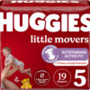 Huggies Size 7 Diapers, Little Movers Baby Diapers, Size 7 (41+ lbs), 88 Count (2 Packs of 44), Packaging May Vary