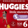 Huggies Size 7 Diapers, Little Movers Baby Diapers, Size 7 (41+ lbs), 88 Count (2 Packs of 44), Packaging May Vary
