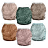 Mama Koala Reusable Adjustable Cloth Diaper Covers with Double Gusset for Girls and Boys, Snap Closure, Size M(Simply Neautrals)