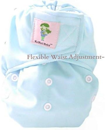 KaWaii Baby One Size Heavy Duty HD2 Cloth Diaper Shells, Reusable, Washable, Leakproof for babies 8-36 lbs - Pack of 6