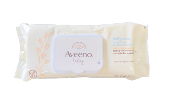 688a7a408c4bad267ab5c4805e3ef4939013eb271b665a321a5e8.jpg AVEENO Baby Daily Care Wipes - Cleanse Gently and Efficiently - Baby Wipes - Baby Essentials - 72 Wipes, Lid On Each Pack, Pack of 6 (432 Wipes in Total)