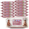MED PRIDE Unscented Baby Wipes Bulk, 12 X 80 Ct 960 Wipes Total, Alcohol-Free, Aloe Vera & Vitamin E, Extra Soft & Strong, Paraben-Free, Non-Irritating