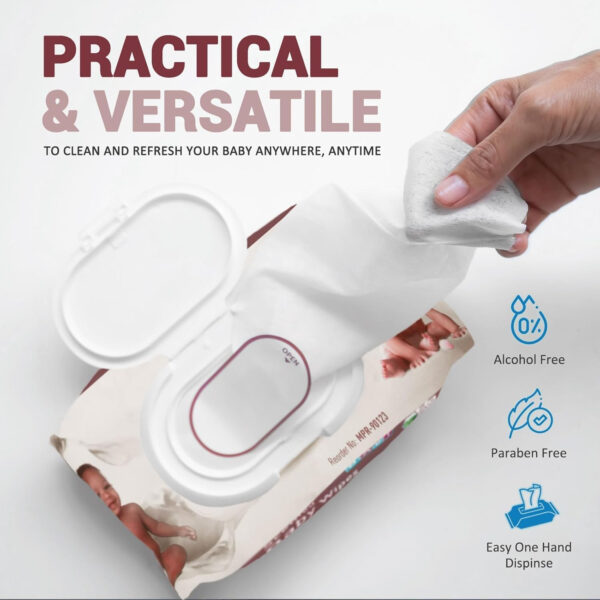 MED PRIDE Unscented Baby Wipes Bulk, 12 X 80 Ct 960 Wipes Total, Alcohol-Free, Aloe Vera & Vitamin E, Extra Soft & Strong, Paraben-Free, Non-Irritating