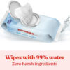 Huggies 99% Pure Water Baby Wipes, Unscented, 9 flip-top packs (3 Packs of 3), 504 Wipes Total, Packaging May Vary