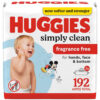 Huggies Simply Clean Unscented Baby Diaper Wipes, 11 Flip-Top Packs (704 Wipes Total), Packaging May Vary