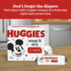 Huggies Simply Clean Unscented Baby Diaper Wipes, 11 Flip-Top Packs (704 Wipes Total), Packaging May Vary