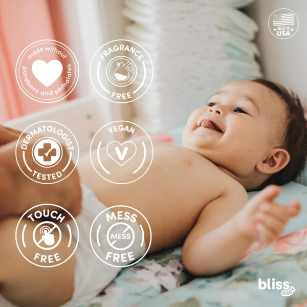 688a7ca2808a04a6d4cc19dadf23fd841822ea1cc32c8b64e8693.jpg Bliss Baby Diaper Rash Cream Spray - Fragrance-Free, No Touch & Mess-Free, Treats, Soothes & Prevents Diaper Rash, Zinc Oxide, Dermatologist Tested, Vegan, Organic Aloe Vera, Shea Butter & Olive Oil