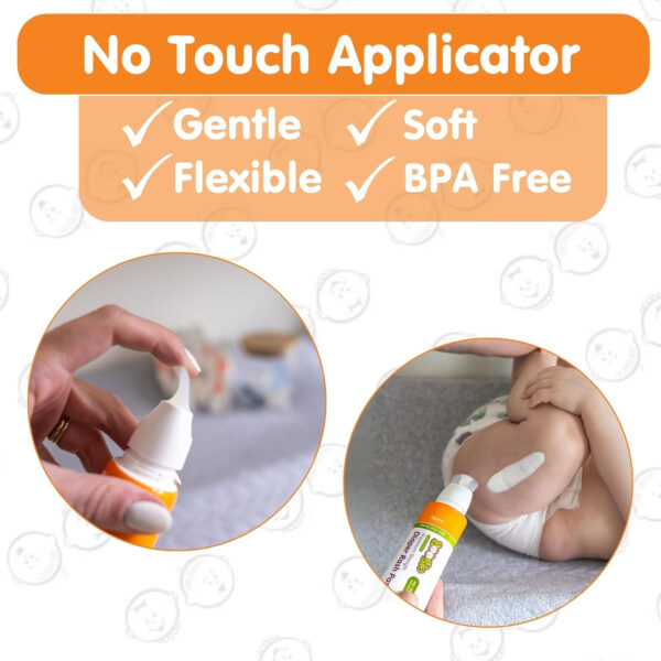 Boogie Diaper Rash Paste, Maximum Strength 40% Zinc Oxide, Mess-Free Applicator, Soothes Baby Bum, Diaper Bag Essential, 4oz