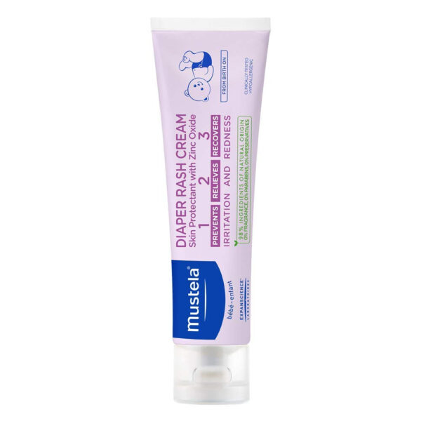 688a7d62f3f435a628f6b164068409e2ba47266ea9b32f50c9afb.jpg Mustela Baby Diaper Rash Cream 123 - Skin Protectant with Zinc Oxide - Fragrance Free & Paraben Free - with 98% Natural Ingredients - Various Packaging
