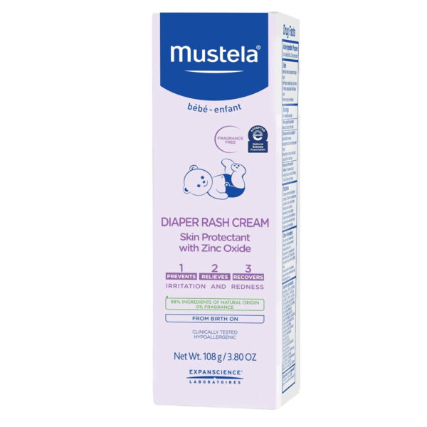 688a7d63a70b403aa96f5634bf8623f7528ed7e44fc706b3ea4e4.jpg Mustela Baby Diaper Rash Cream 123 - Skin Protectant with Zinc Oxide - Fragrance Free & Paraben Free - with 98% Natural Ingredients - Various Packaging