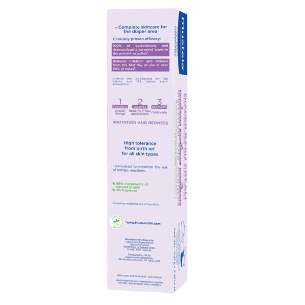 688a7d6488ab29056946a432456f6fdd19505184d3227f4519f52.jpg Mustela Baby Diaper Rash Cream 123 - Skin Protectant with Zinc Oxide - Fragrance Free & Paraben Free - with 98% Natural Ingredients - Various Packaging