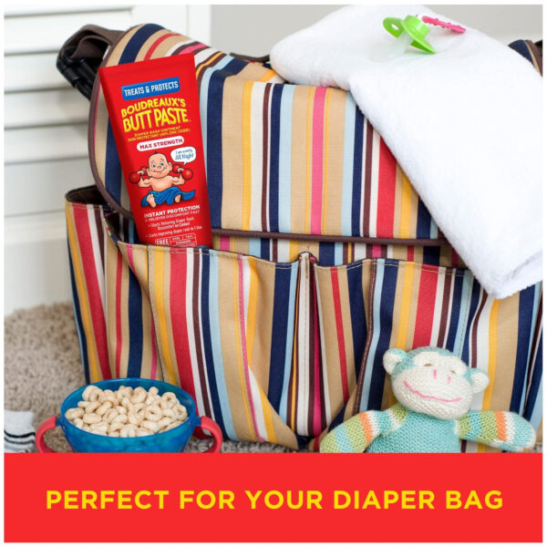 Boudreaux's Butt Paste Maximum Strength Diaper Rash Cream, Ointment for Baby, 2 oz Tube & 14 oz Jar