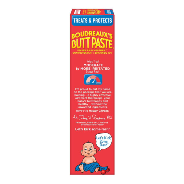 Boudreaux's Butt Paste Maximum Strength Diaper Rash Cream, Ointment for Baby, 2 oz Tube & 14 oz Jar