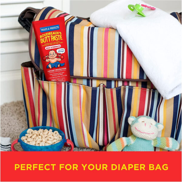 Boudreaux's Butt Paste Maximum Strength Diaper Rash Cream, Ointment for Baby, 2 oz Tube & 14 oz Jar