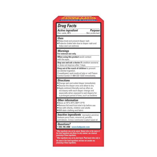 Boudreaux's Butt Paste Maximum Strength Diaper Rash Cream, Ointment for Baby, 2 oz Tube & 14 oz Jar