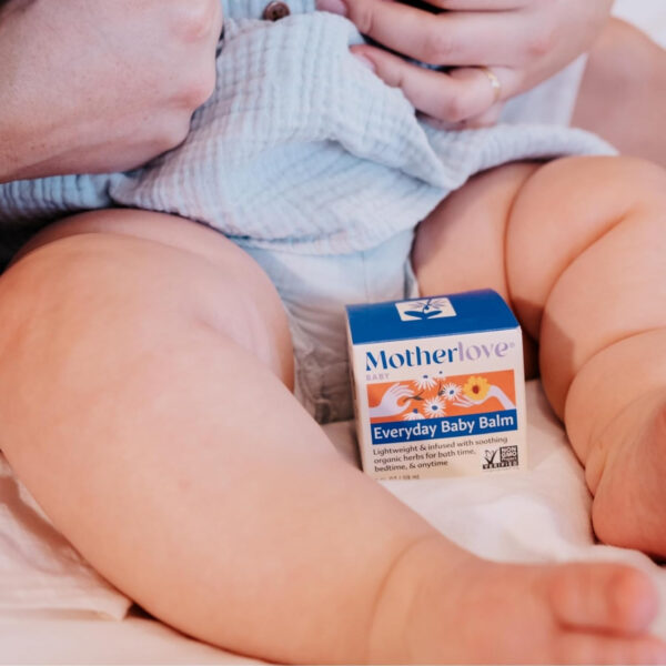 Motherlove Everyday Baby Balm (2oz) Plant-Based, All-Natural Baby Essential for Newborns, Infants, & Toddlers—Moisturizing Herbal Salve w/Calming Chamomile—Non-GMO, Organic Herbs, Cruelty-Free