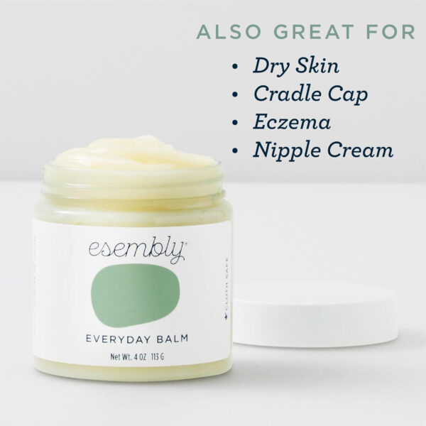 688a7e3a6e838fb151b562b8ce9c154fccd7258224c609b290671.jpg Esembly Rash Relief Cream, Organic and Cloth Friendly Zinc Oxide Barrier Cream, Soothes and Heals Diaper Rash, Natural Aid for Baby Bottom Discomfort, 3oz
