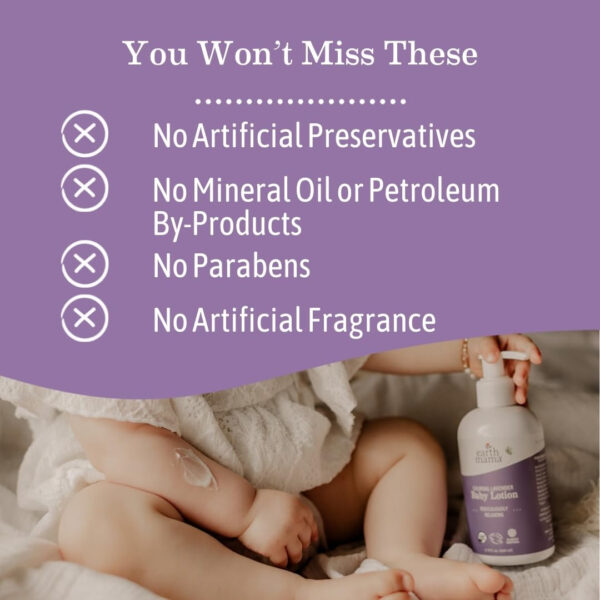 688a7ec84dfbf8d8852aa40161537b644ac0b7436f07d9b2f5c3a.jpg Earth Mama Calming Lavender Baby Lotion for Dry Skin, Calendula Cream for Newborn Skin Care, Organic Moisturizer for Children with Aloe Juice, Rooibos, & Shea Butter, Lavender Lotion, 8 Fl Oz