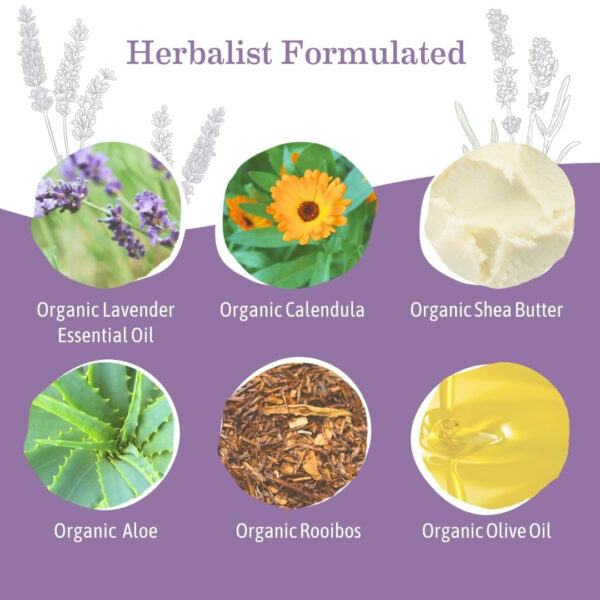 688a7ec90d68adf115e6a860cc16082f4ff0115203f3a42fcab5e.jpg Earth Mama Calming Lavender Baby Lotion for Dry Skin, Calendula Cream for Newborn Skin Care, Organic Moisturizer for Children with Aloe Juice, Rooibos, & Shea Butter, Lavender Lotion, 8 Fl Oz