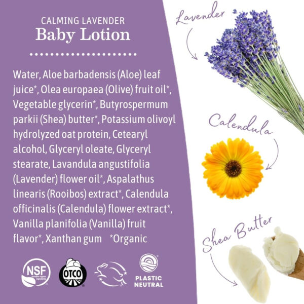 688a7eca8fee9cad6616793ed9af821526a6a3f17313e4c584385.jpg Earth Mama Calming Lavender Baby Lotion for Dry Skin, Calendula Cream for Newborn Skin Care, Organic Moisturizer for Children with Aloe Juice, Rooibos, & Shea Butter, Lavender Lotion, 8 Fl Oz