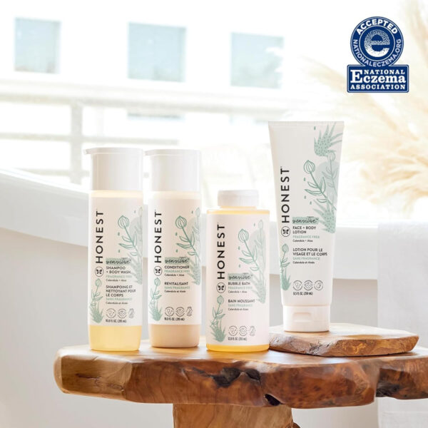 688a7f0f6a8c9434d05ce71ae03cbe88f6a1d12ef7ed781cca79a.jpg The Honest Company Hydrating Face + Body Lotion | Fast Absorbing, Naturally Derived, Hypoallergenic | Fragrance Free Sensitive, 8.5 fl oz