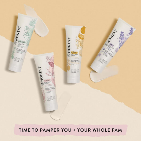 688a7f131d4f37106dc3f69cb345ee3e19393e9983eb04b48ae03.jpg The Honest Company Hydrating Face + Body Lotion | Fast Absorbing, Naturally Derived, Hypoallergenic | Fragrance Free Sensitive, 8.5 fl oz