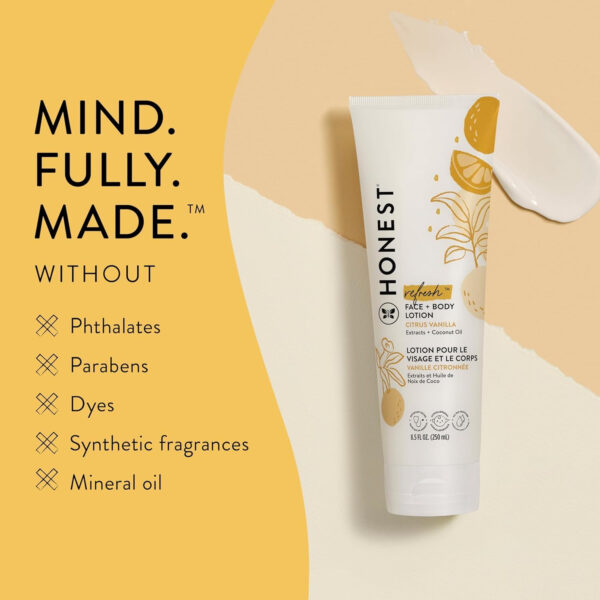 688a7f177f778642b3fd871a9682e5d3b085ecfde99e2284fdd15.jpg The Honest Company Hydrating Face + Body Lotion | Fast Absorbing, Naturally Derived, Hypoallergenic | Fragrance Free Sensitive, 8.5 fl oz