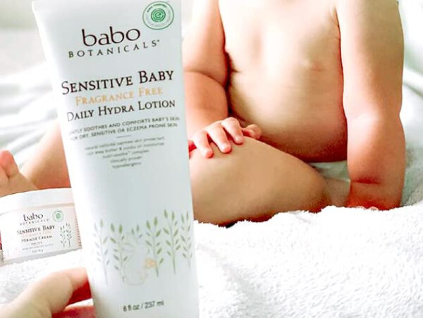 BABO Botanicals Sensitive Baby Fragrance-Free Daily Hydrating Baby Lotion - Shea Butter & Jojoba Oil - for Body & face - for Babies, Kids & Adults with Sensitive Skin - EWG Verified - Vegan