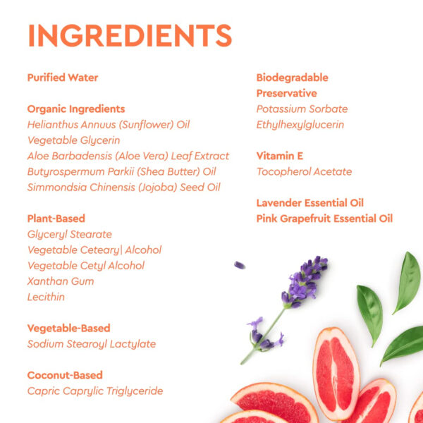 Puracy Organic Baby Lotion, Organic Eczema Moisturizer for Infants and Newborns, Natural Kids Body Lotion for Sensitive Skin, Gentle Calming Lavender & Grapefruit Essential Oils, 8 Ounce