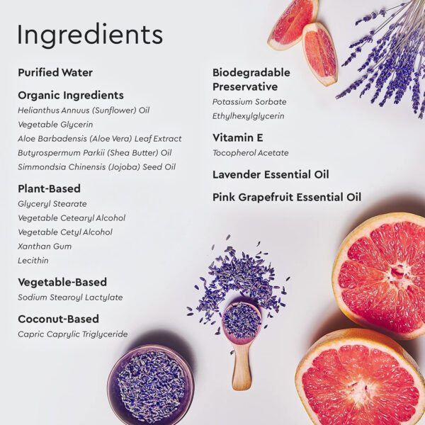 Puracy Organic Baby Lotion, Organic Eczema Moisturizer for Infants and Newborns, Natural Kids Body Lotion for Sensitive Skin, Gentle Calming Lavender & Grapefruit Essential Oils, 8 Ounce