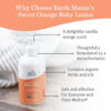 688a8108e82d8574d6acc5845a7b5bf84b98ca17fa754849b95f4.jpg Earth Mama Sweet Orange Baby Lotion | Moisturizing Body Lotion for Dry Skin, Newborn Baby Lotion Sensitive Skin Care, Face Lotion for Babies & Kids with Shea Butter, Calendula & Aloe, 8 Fl Oz