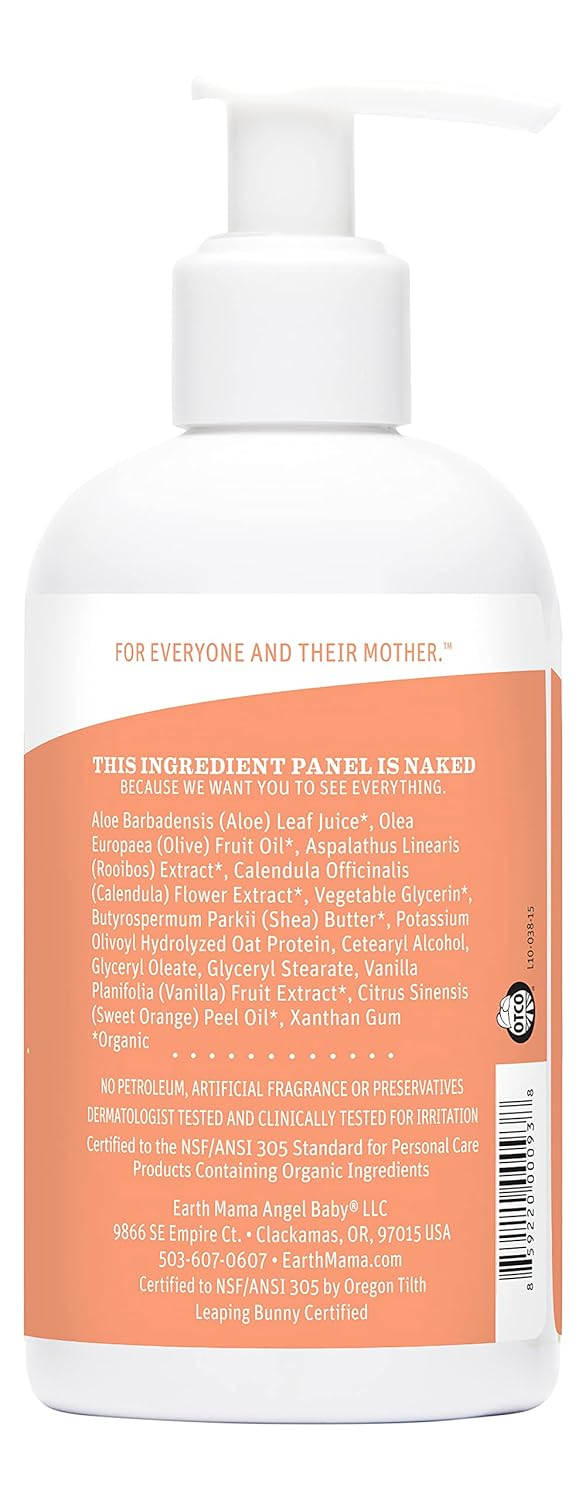 688a81135296e07a1711a6a17fd75988b02095c4ada8c1f7f7ec3.jpg Earth Mama Sweet Orange Baby Lotion | Moisturizing Body Lotion for Dry Skin, Newborn Baby Lotion Sensitive Skin Care, Face Lotion for Babies & Kids with Shea Butter, Calendula & Aloe, 8 Fl Oz