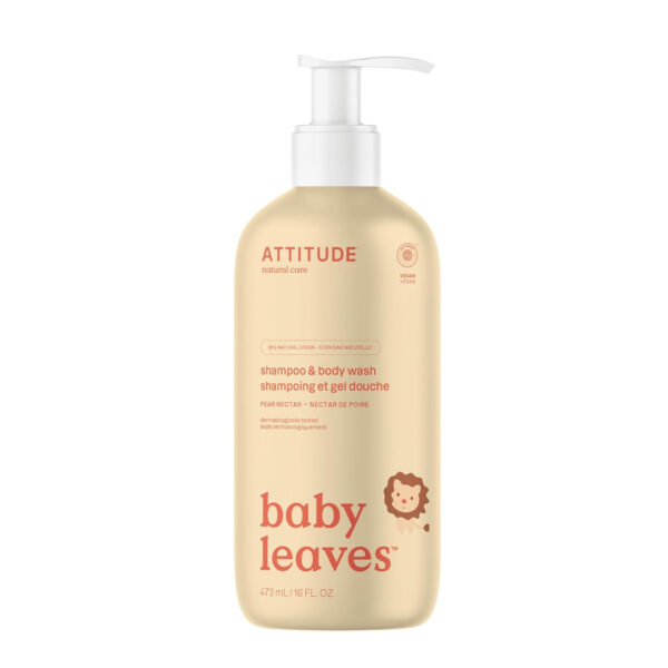 688a8189d381cbc3acfd459ec22b2a2028240e6076271c030e8ab.jpg ATTITUDE 2-in-1 Shampoo and Body Wash for Baby, EWG Verified, Dermatologically Tested, Vegan, Good Night, 16 Fl Oz