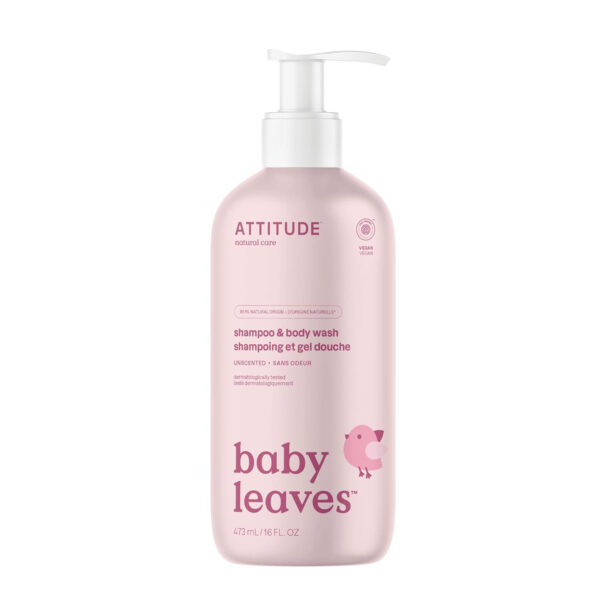 688a818acad25048d70899d67c30920321dc974559731a17c8c6c.jpg ATTITUDE 2-in-1 Shampoo and Body Wash for Baby, EWG Verified, Dermatologically Tested, Vegan, Good Night, 16 Fl Oz